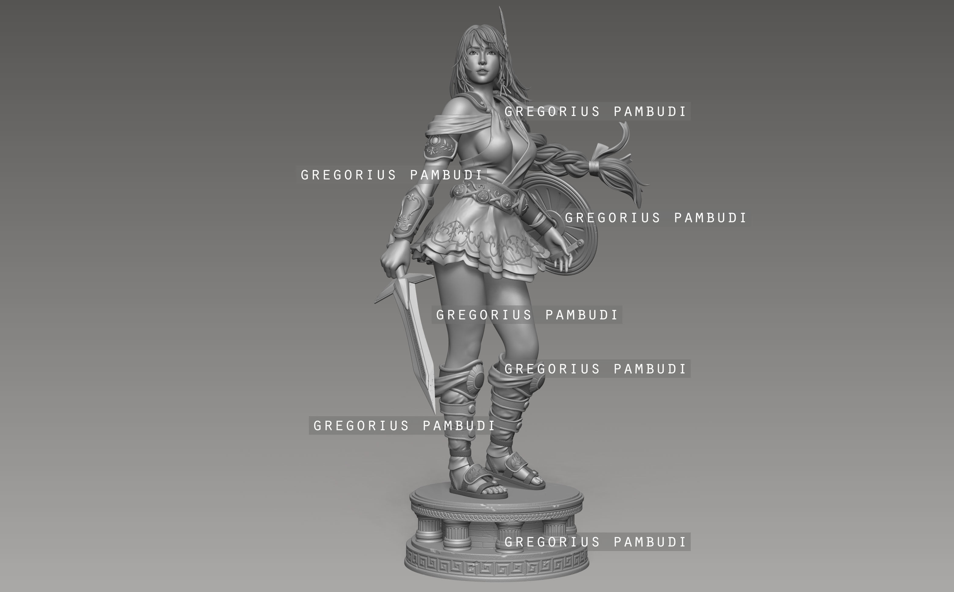 Sophitia Alexandra SoulCalibur Fan Art Statue 3d Printable 3D print model_20