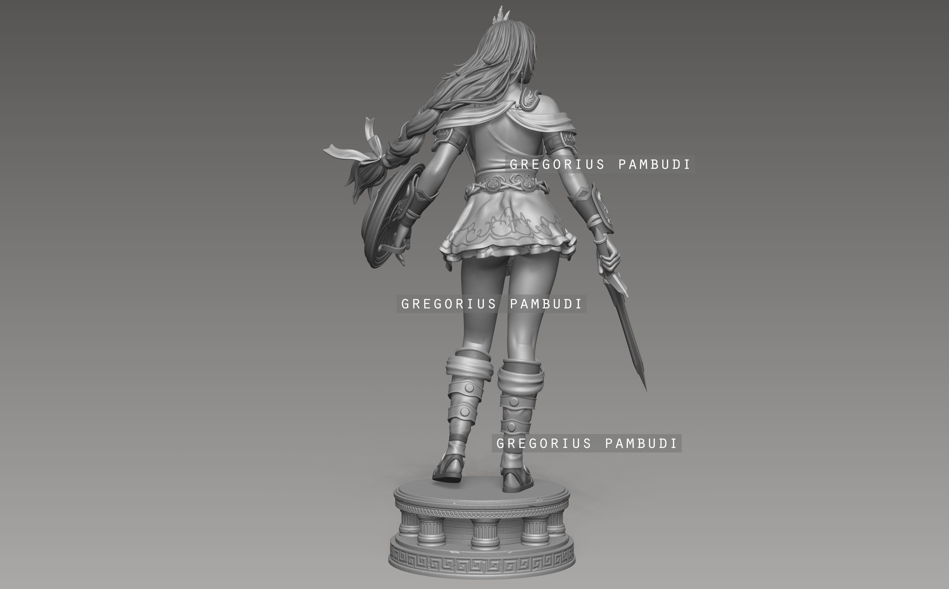 Sophitia Alexandra SoulCalibur Fan Art Statue 3d Printable 3D print model_19