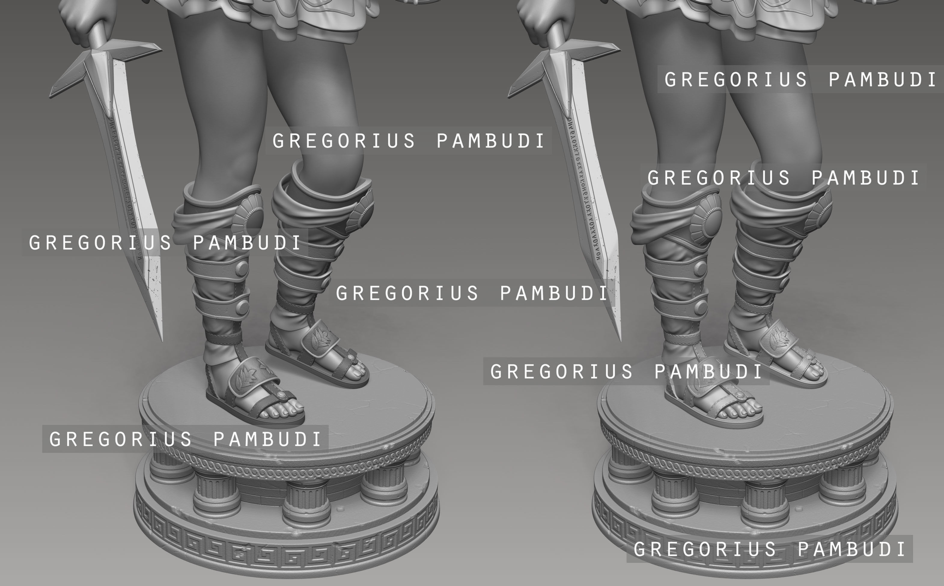 Sophitia Alexandra SoulCalibur Fan Art Statue 3d Printable 3D print model_23