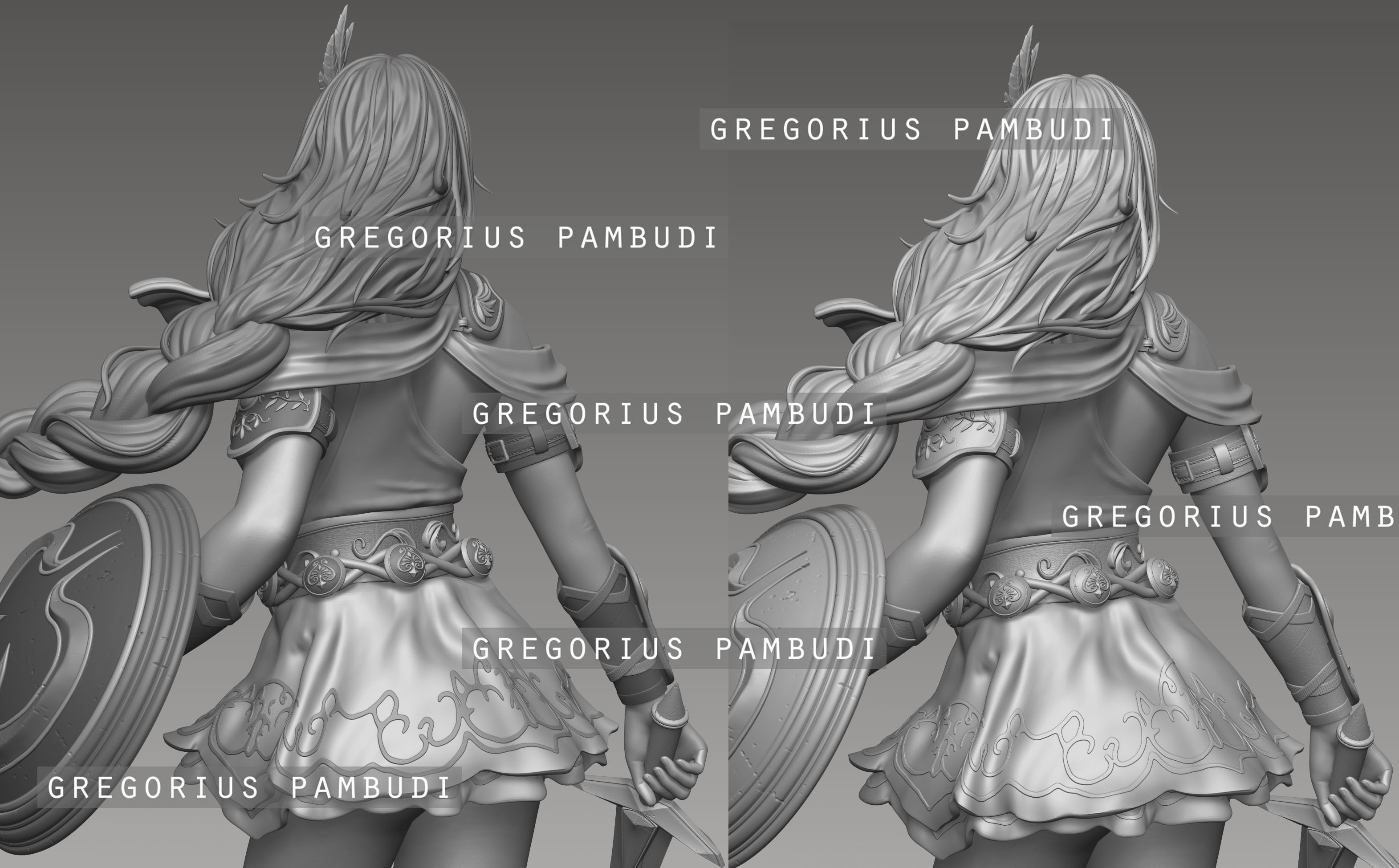 Sophitia Alexandra SoulCalibur Fan Art Statue 3d Printable 3D print model_22