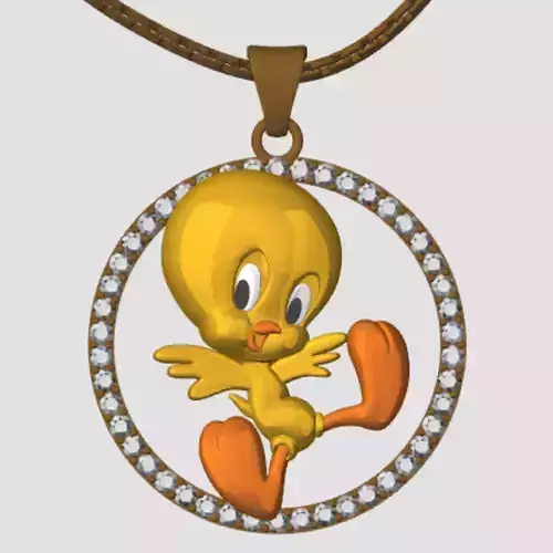 tweety pendant 3D print model