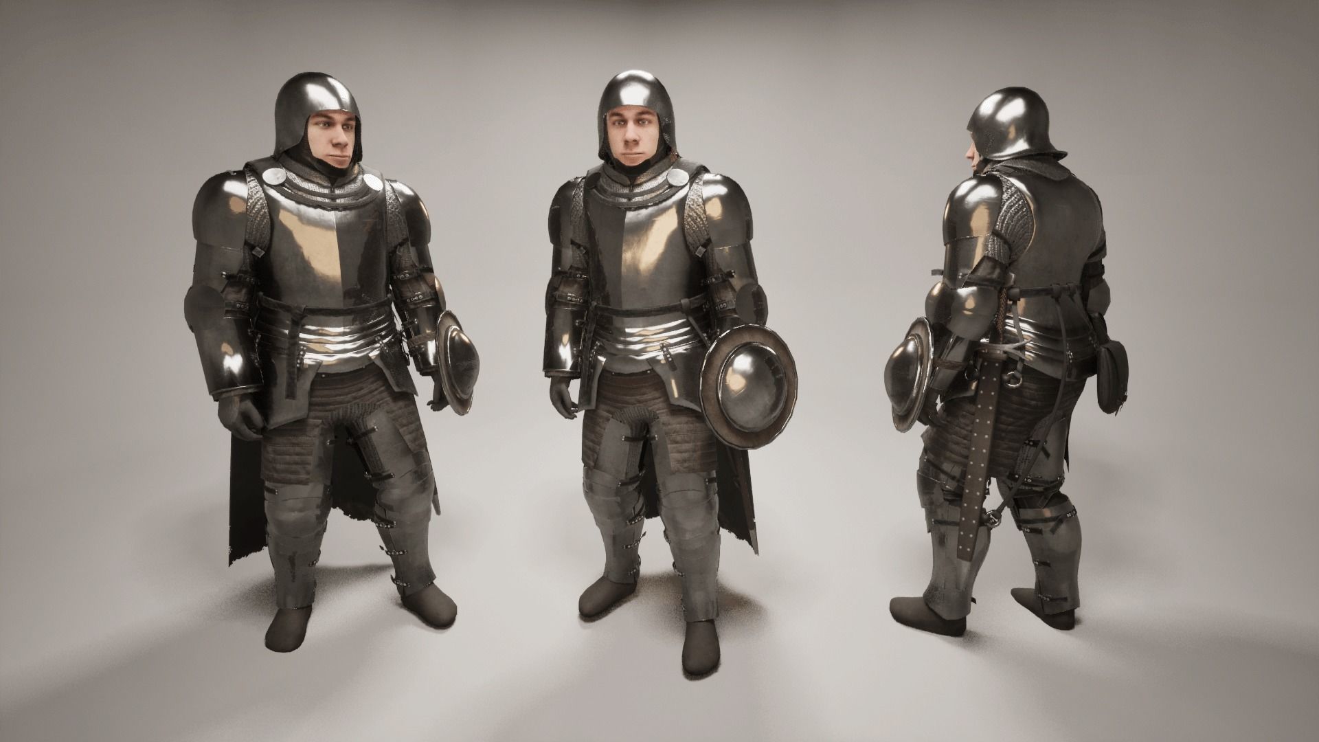 TAB Medieval Knight - 10 Low-poly 3D model_18