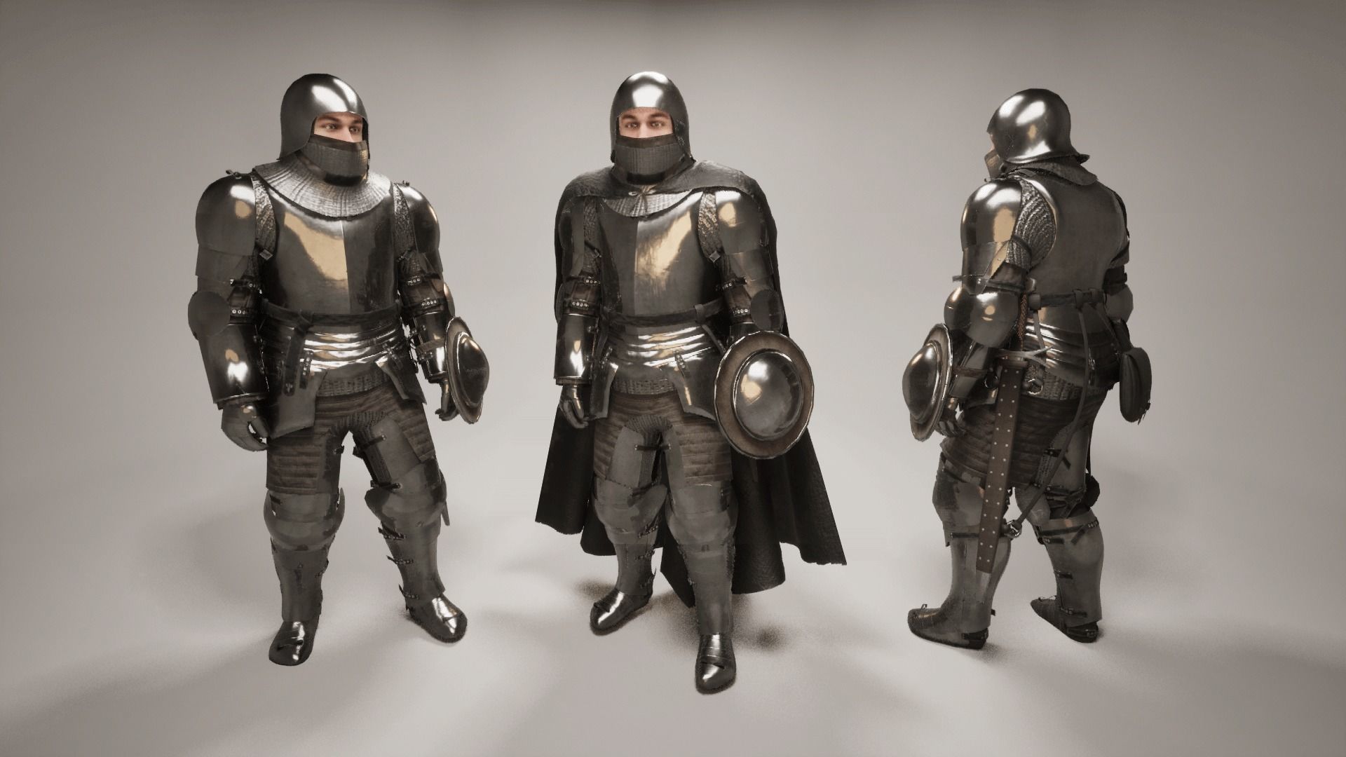 TAB Medieval Knight - 10 Low-poly 3D model_22