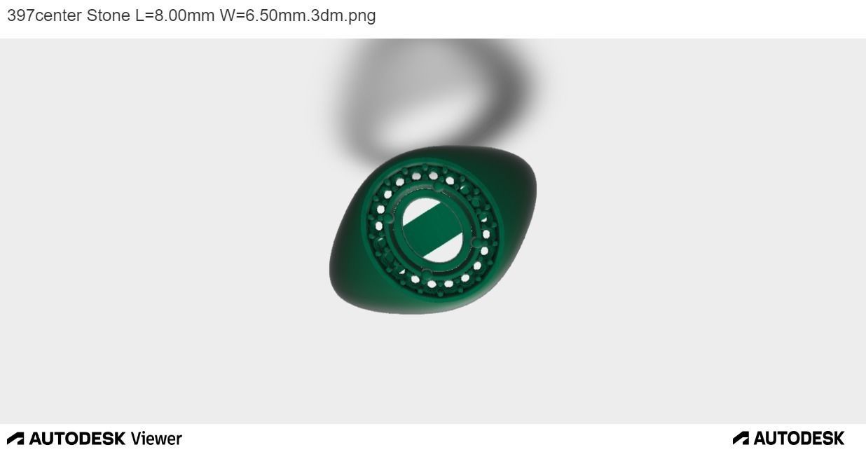 Men Ring With Oval Cut Center Stone 3D print model_2