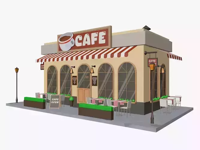  Cartoon Cafe House