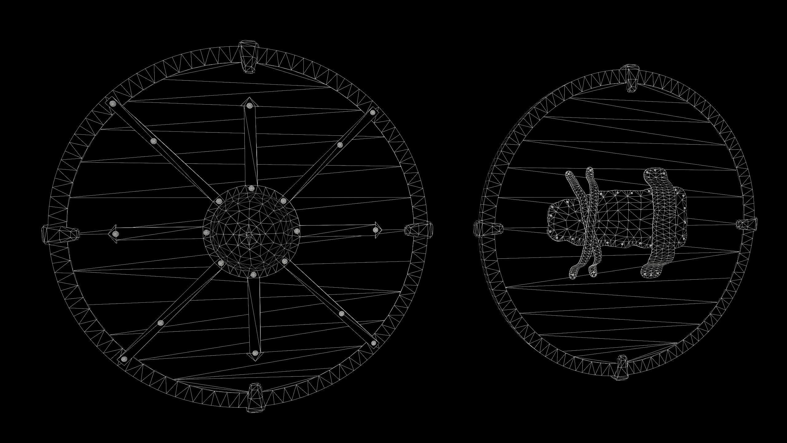 The Viking shield Low-poly 3D model_10