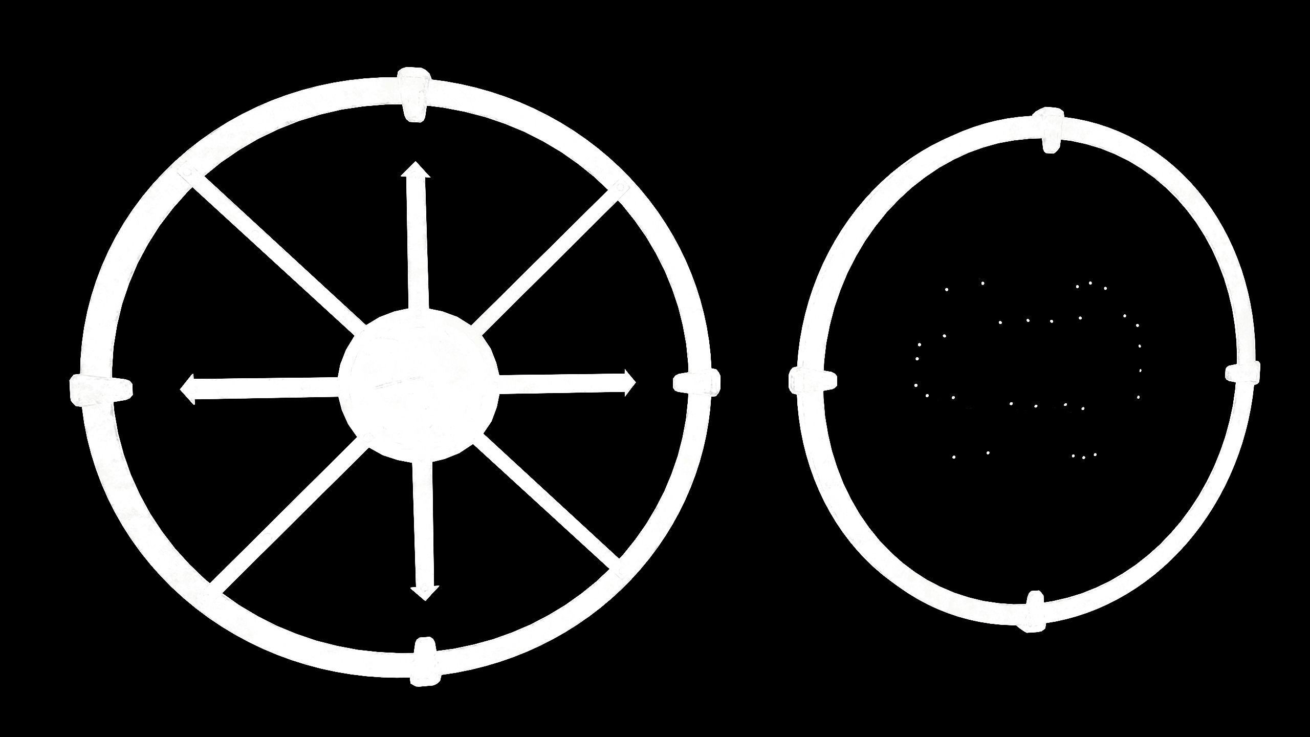 The Viking shield Low-poly 3D model_7