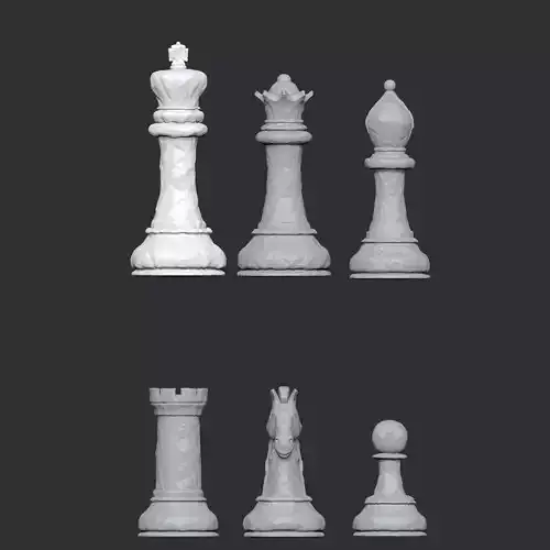 Chess Set Paper 3D print model