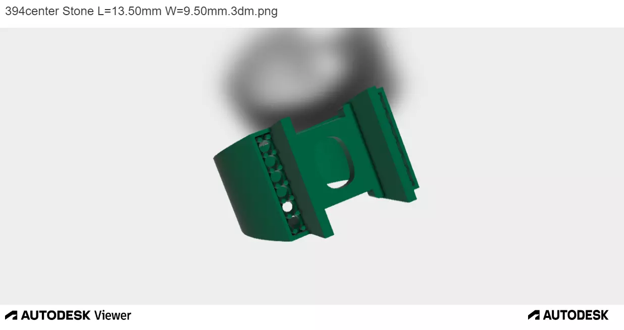 Men Ring With Oval Cut Center Stone 3D print model_0