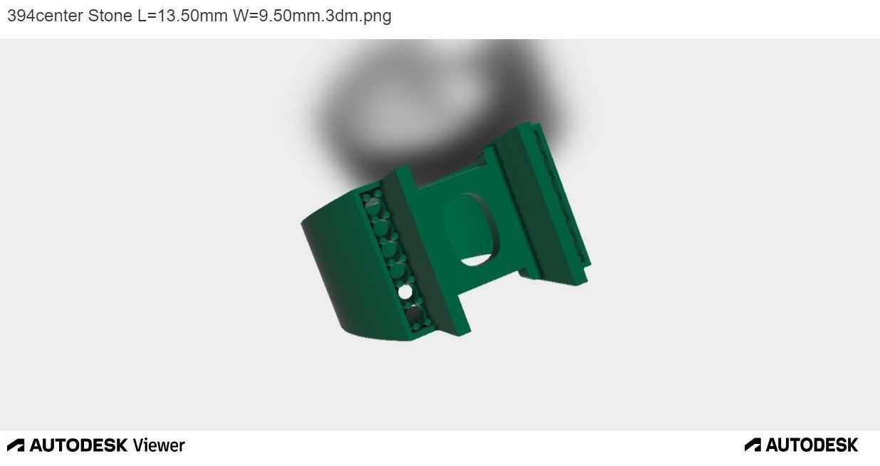 Men Ring With Oval Cut Center Stone 3D print model_5