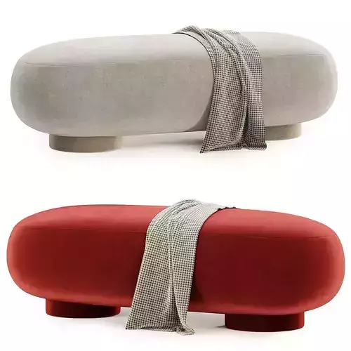 munro fabric bench 3D model