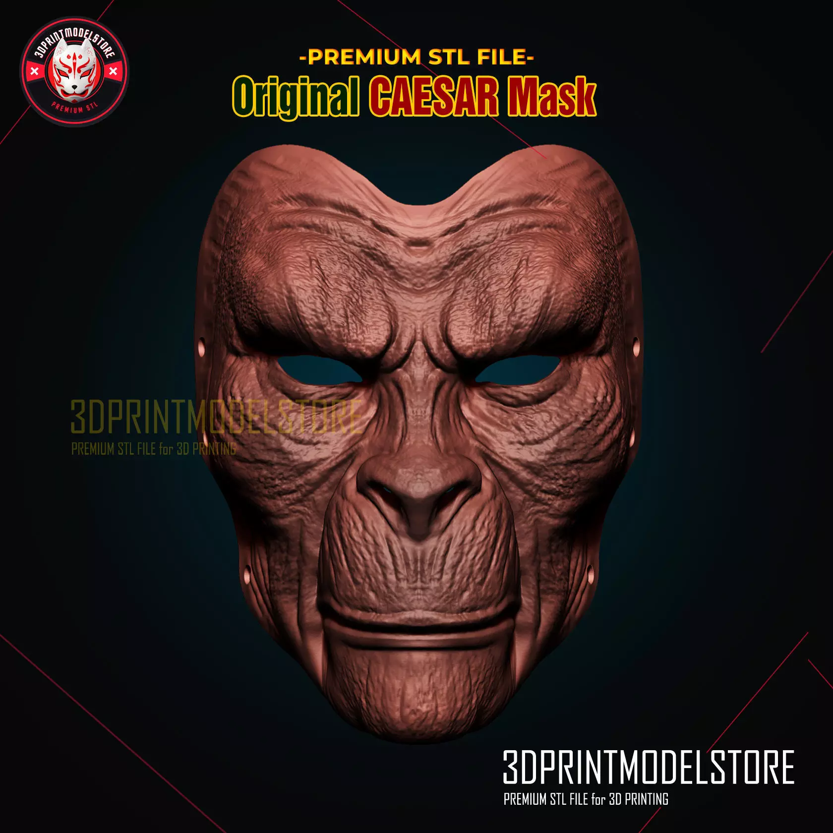 Original Planet of the Apes Caesar Mask 3D print model