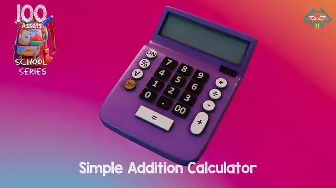 Simple Addition Calculator - 100 Assets - School Series