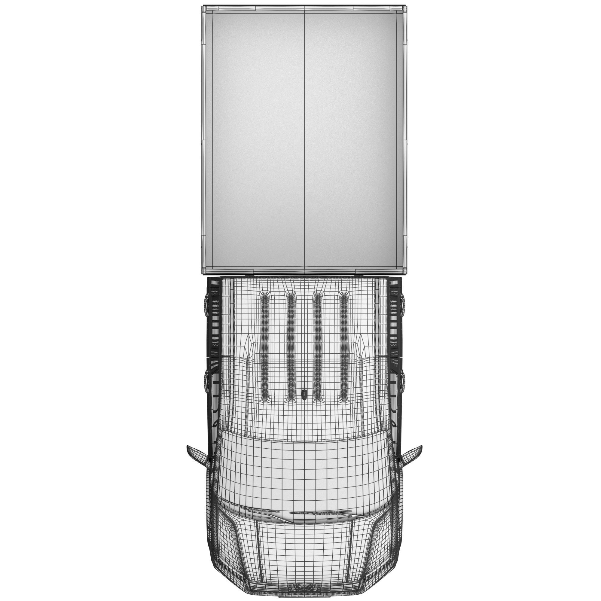 MAN TGE Flatbed Truck Duble 3D model_20