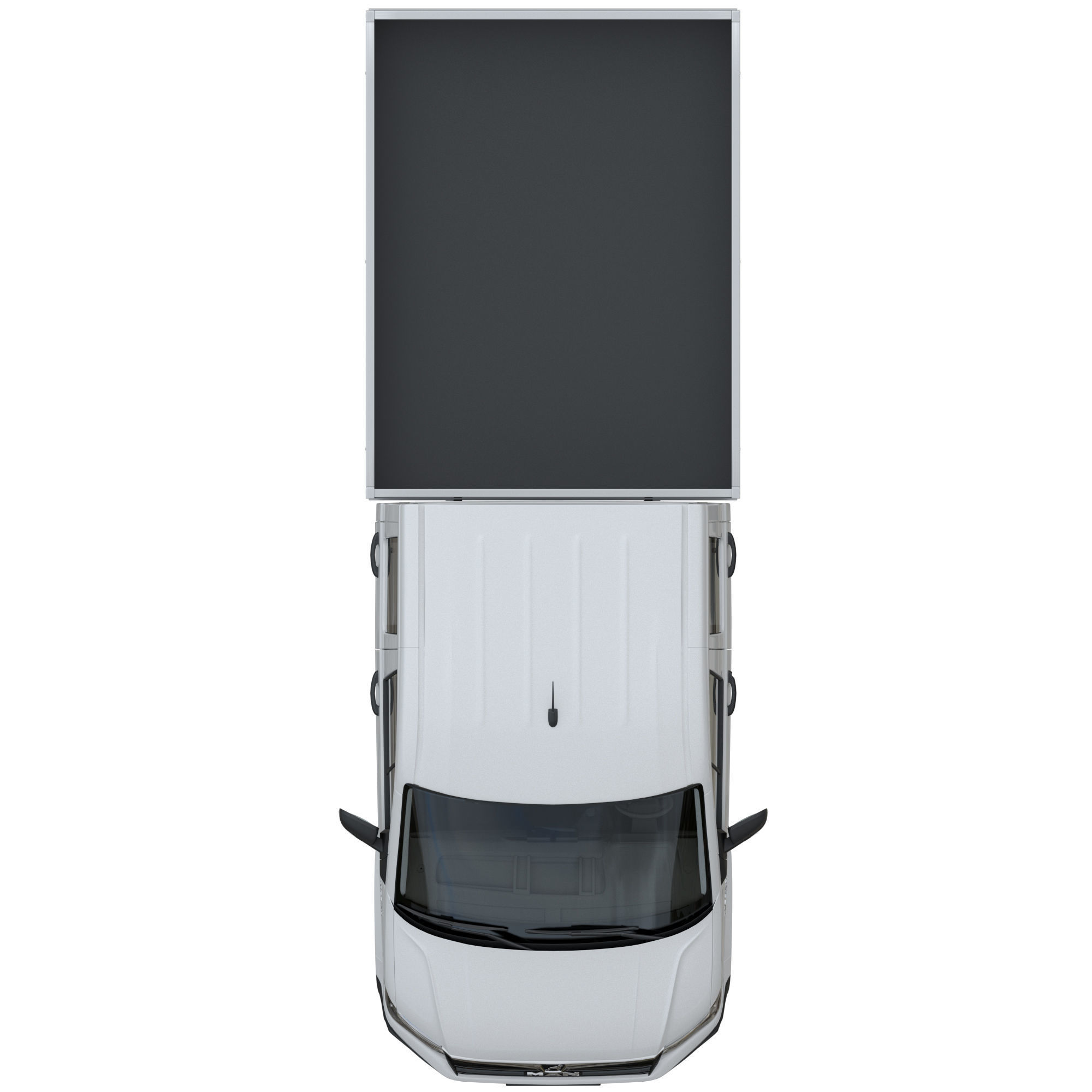 MAN TGE Flatbed Truck Duble 3D model_10