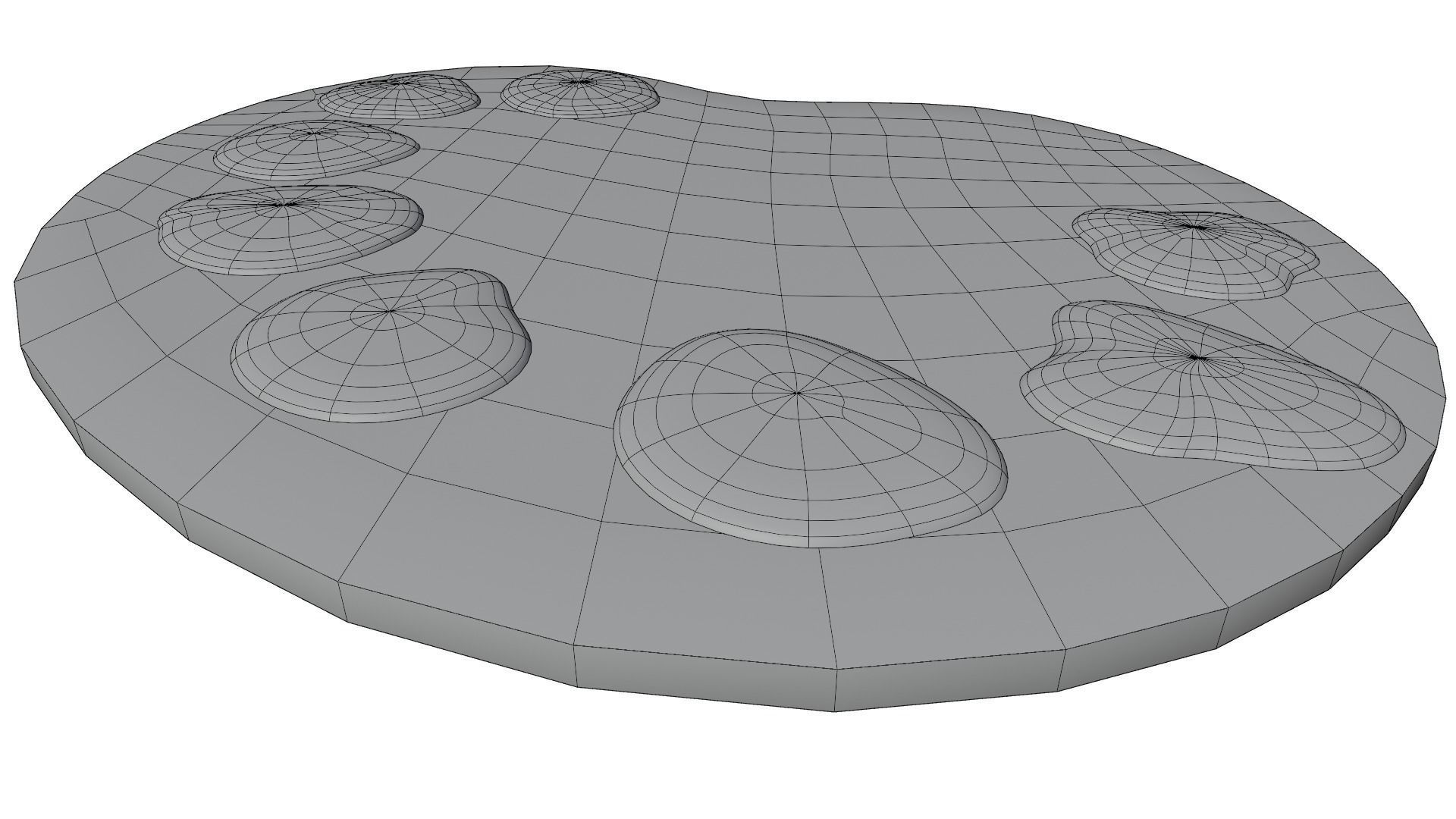 Water Color Plate 3D model_15