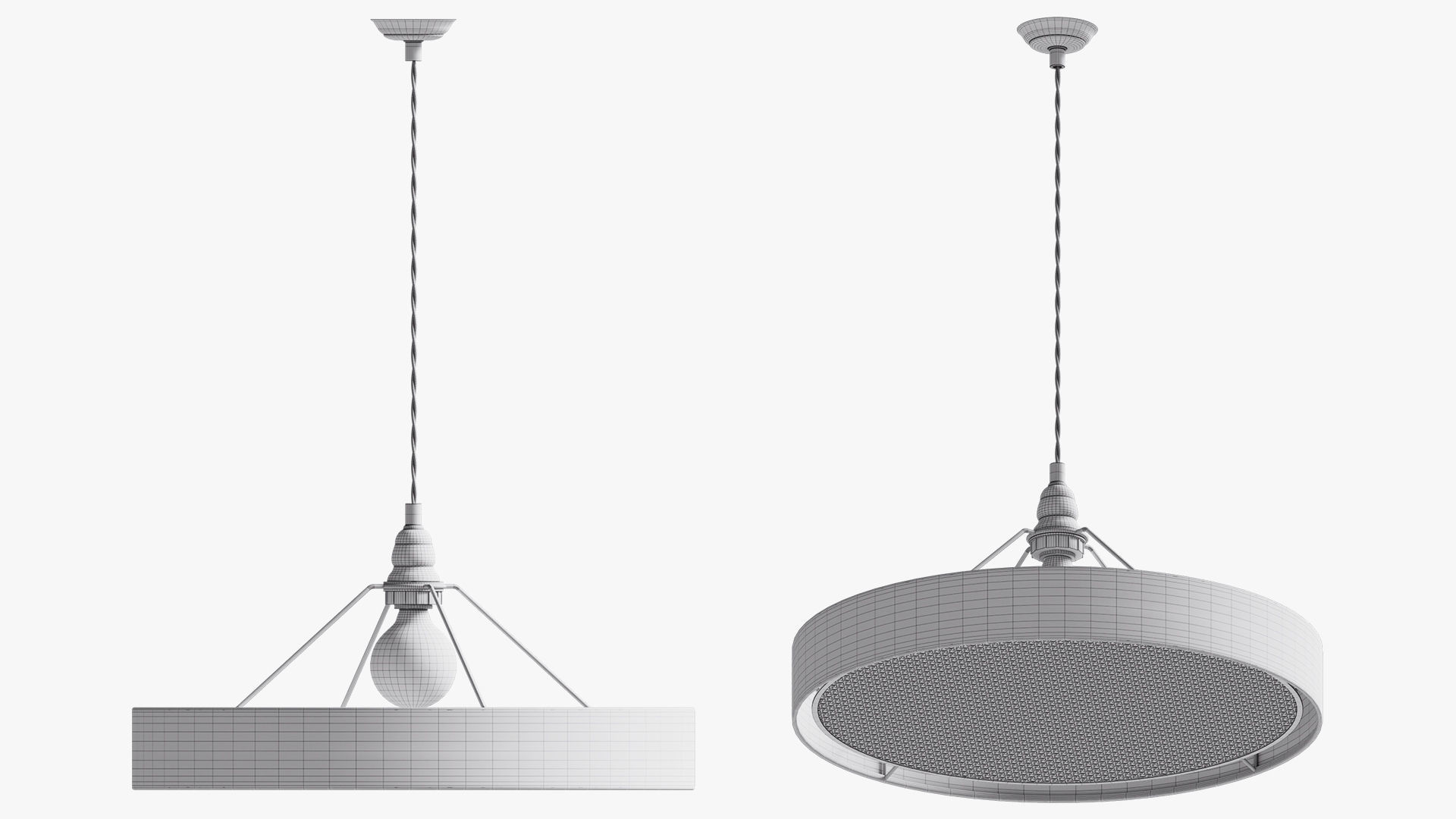 Pendant light Eclipse natural canning 3D model_5