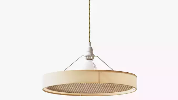 Pendant light Eclipse natural canning 3D model