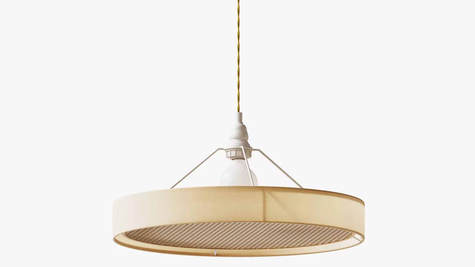 Pendant light Eclipse natural canning 3D model_0