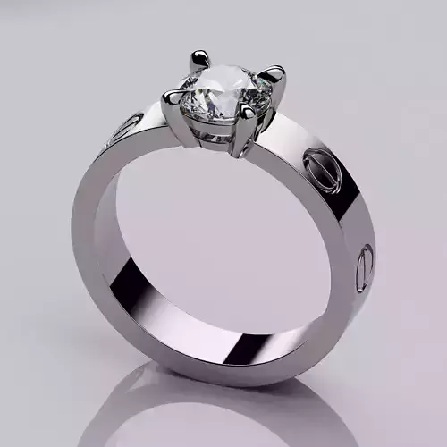 Wedding Rings Love Collection All Sizes Stones 6mm