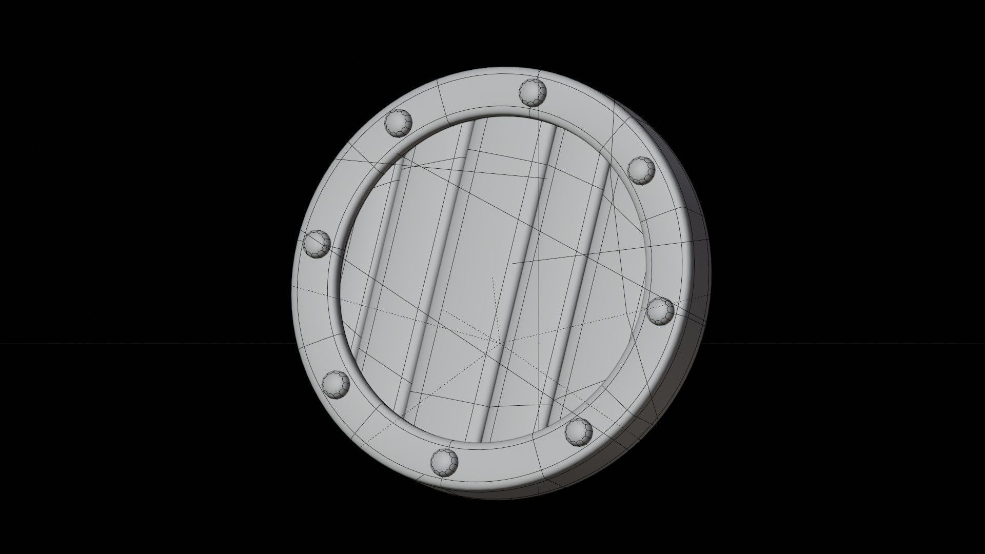 Shield 3D Illustration 3D model_1