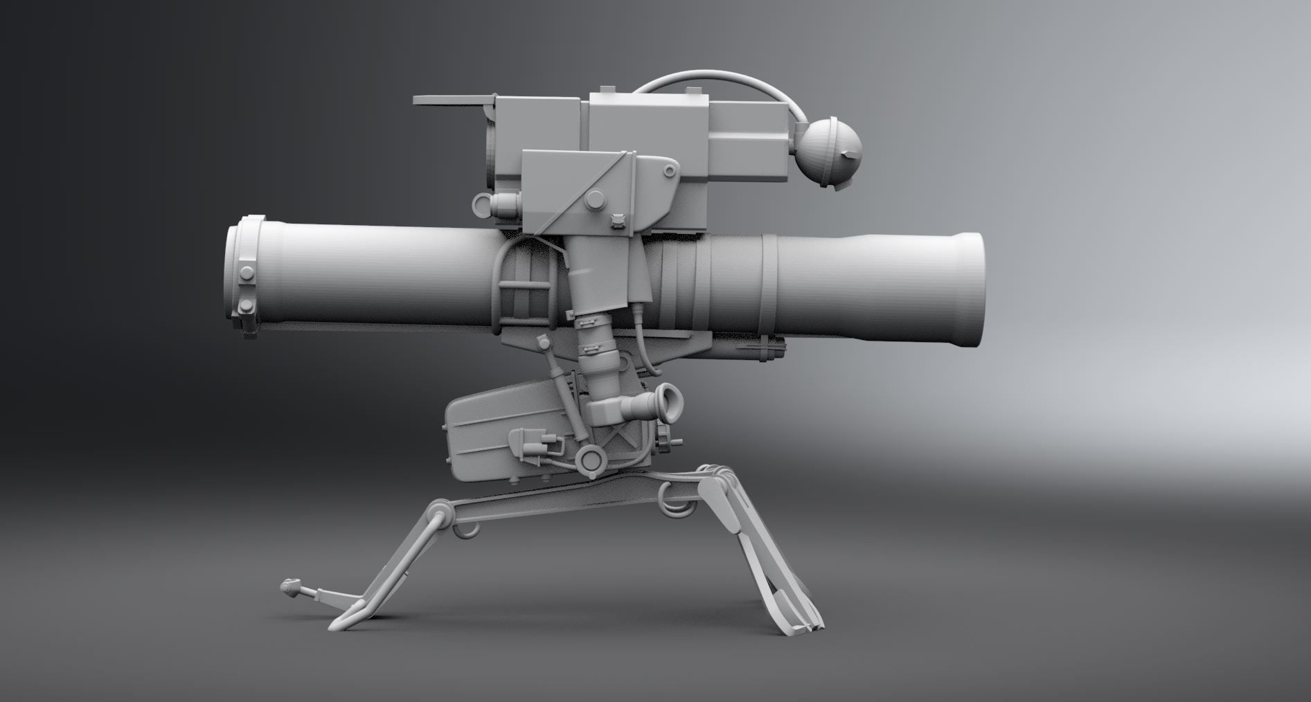 9M113 Konkurs atgm scale model 3D print model_1