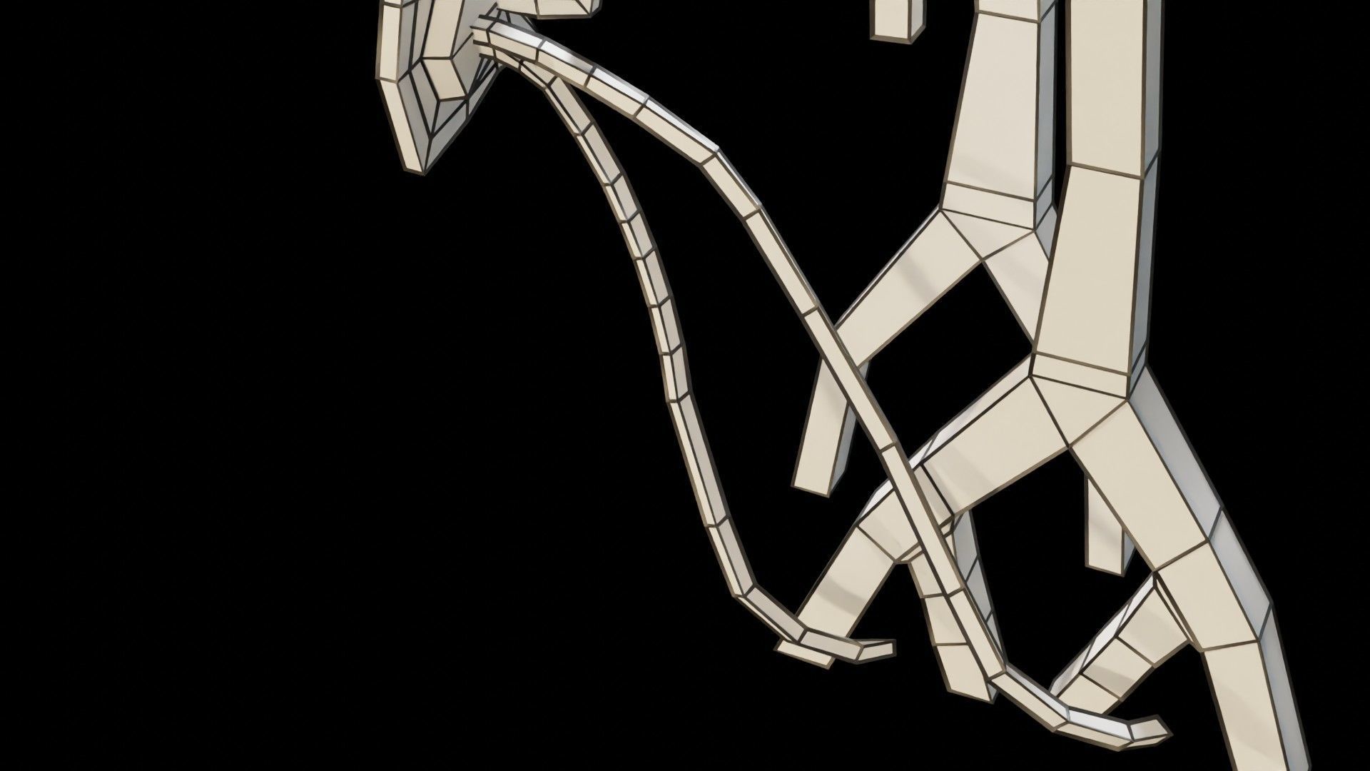 TAF Tetralogy of Fallot vs Normal circulation Low-poly 3D model_56