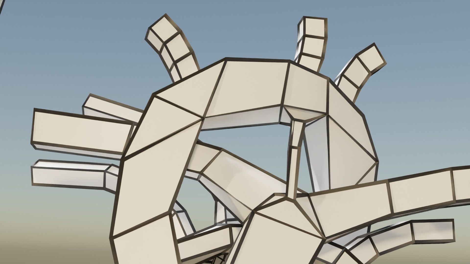 TAF Tetralogy of Fallot vs Normal circulation Low-poly 3D model_59