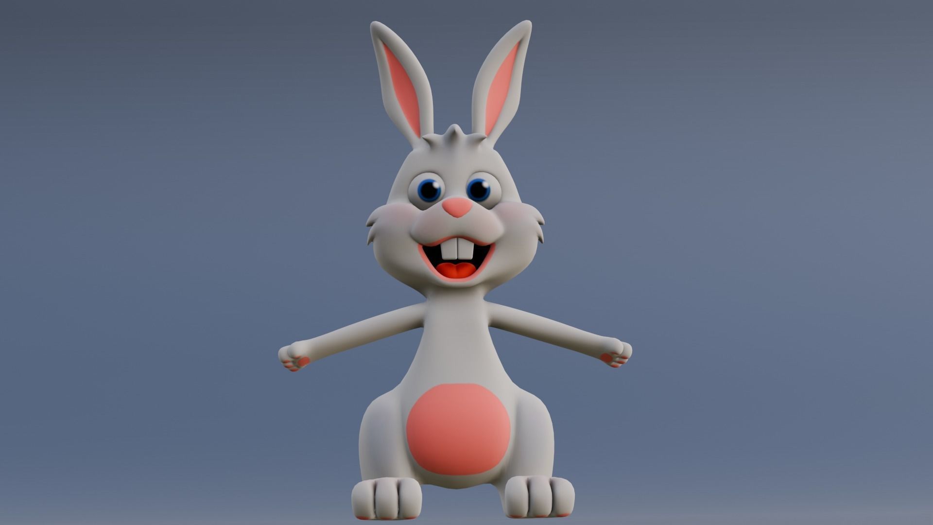 Bugs Bunny 3D Model  Low-poly 3D model_3