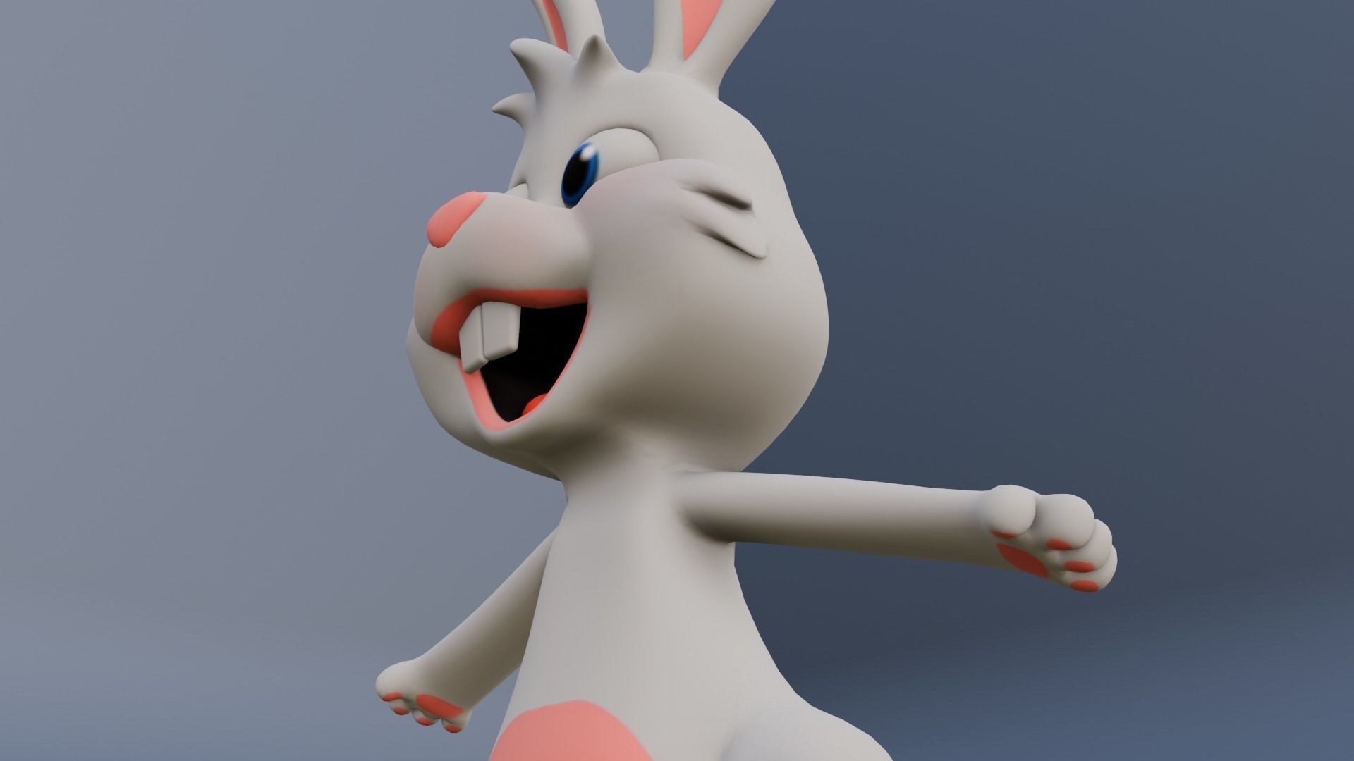 Bugs Bunny 3D Model  Low-poly 3D model_2