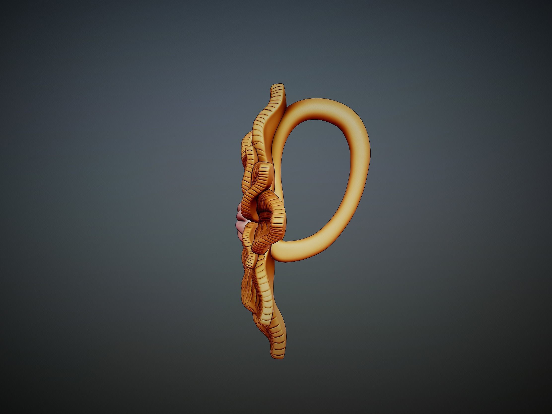 Detailed Sculpted Leaf pendant 3d model 3D print model_3