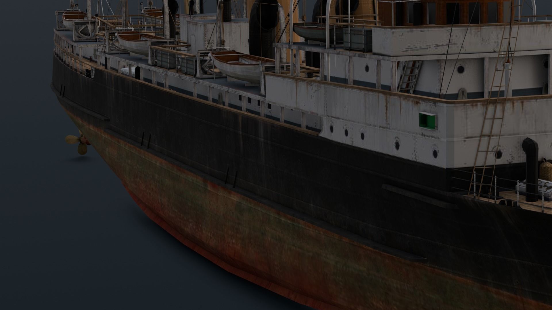 Ship 3D Model  Low-poly 3D model_21
