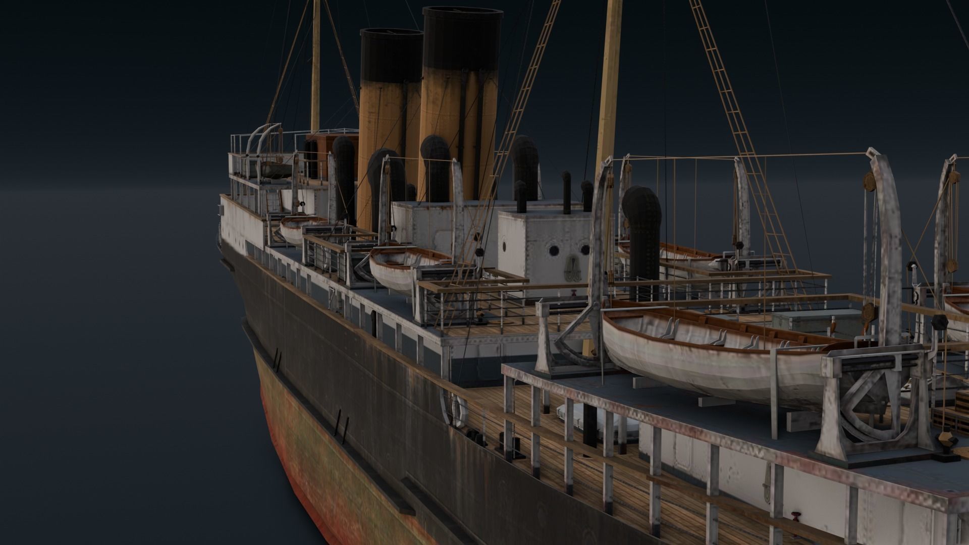 Ship 3D Model  Low-poly 3D model_10