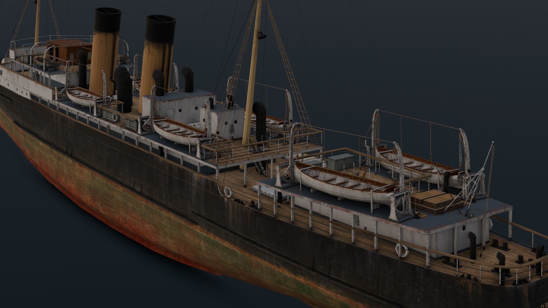 Ship 3D Model  Low-poly 3D model_20