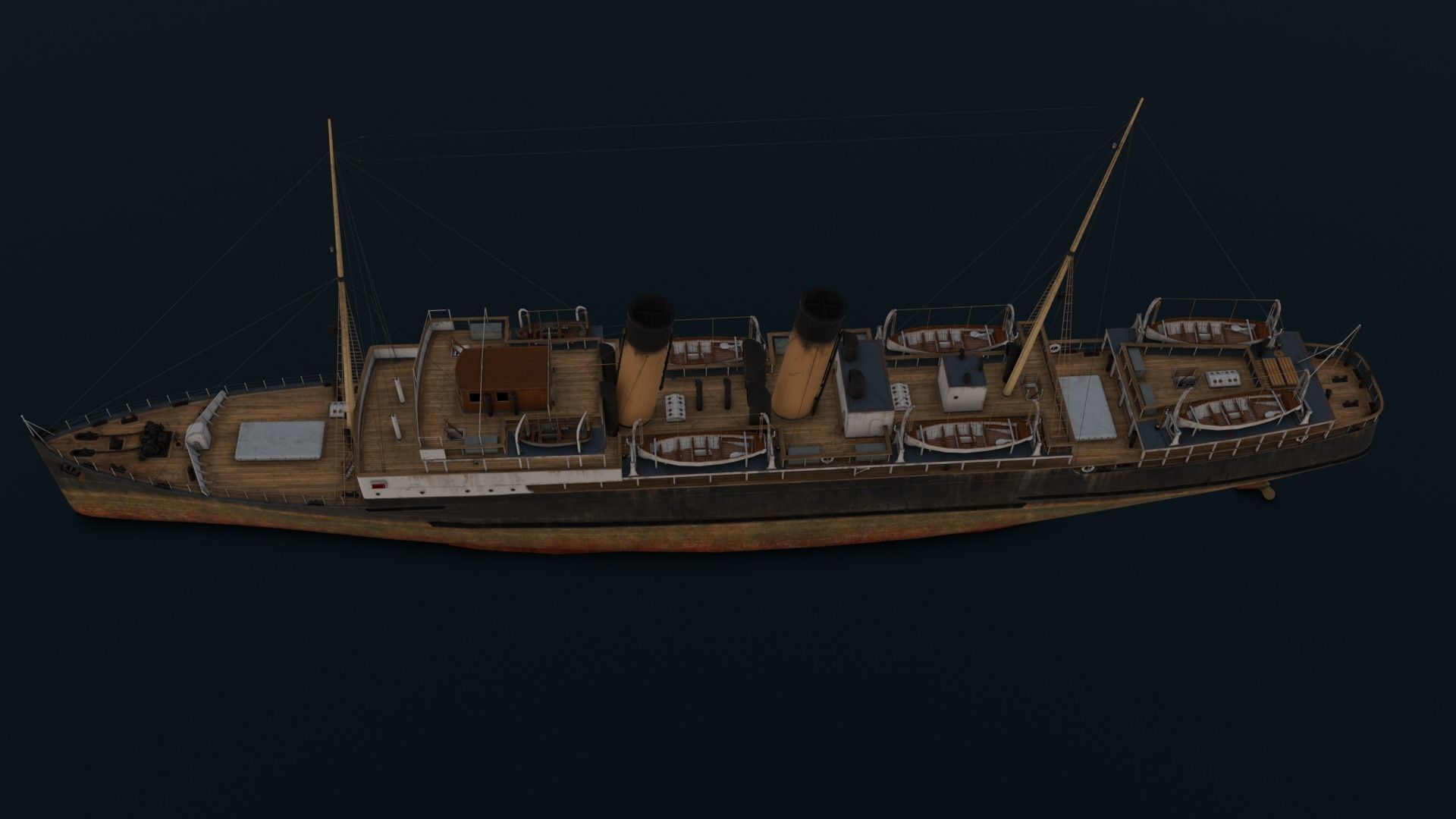 Ship 3D Model  Low-poly 3D model_24