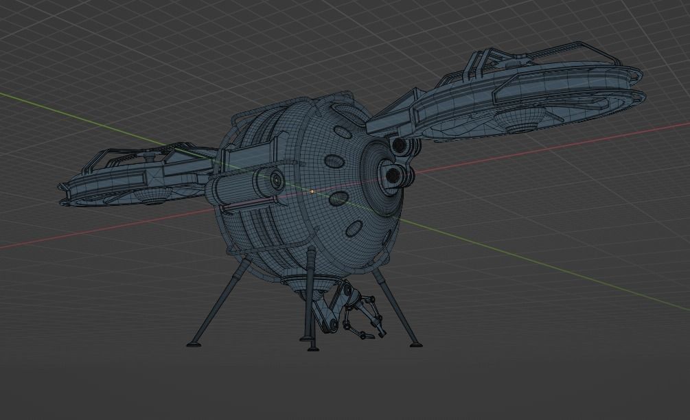 EyeDrone Low-poly 3D model_6