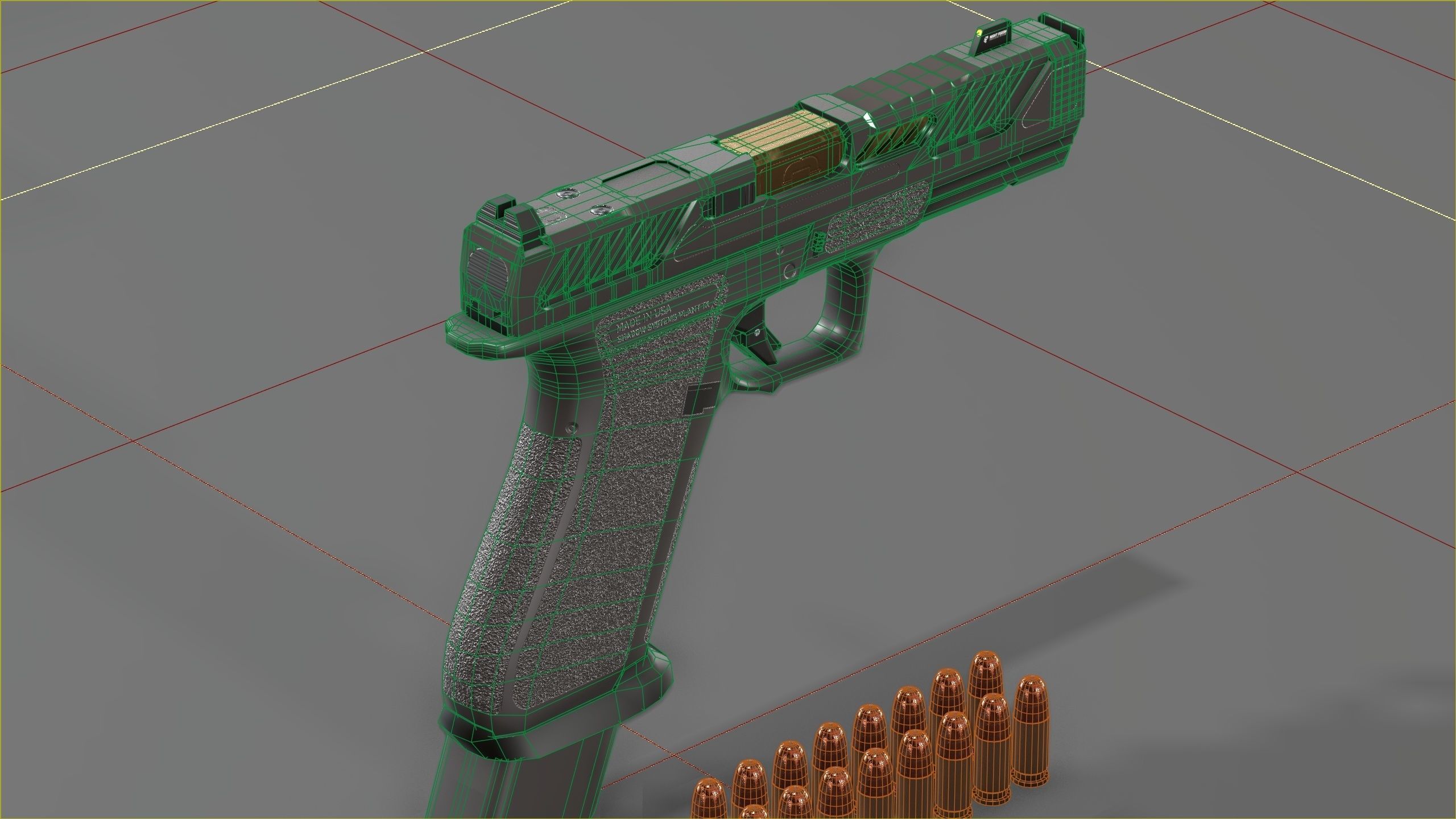 Shadow Systems MR920P compensated 9mm Low-poly 3D model_24