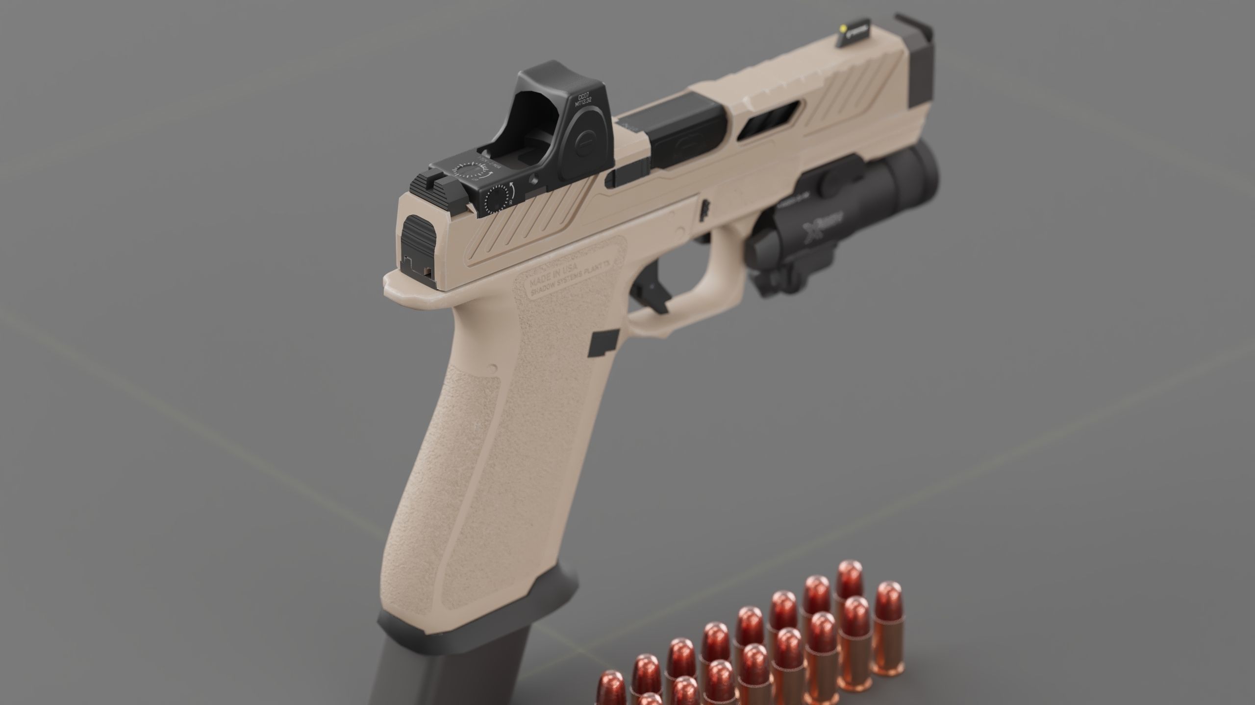Shadow Systems MR920P compensated 9mm Low-poly 3D model_3