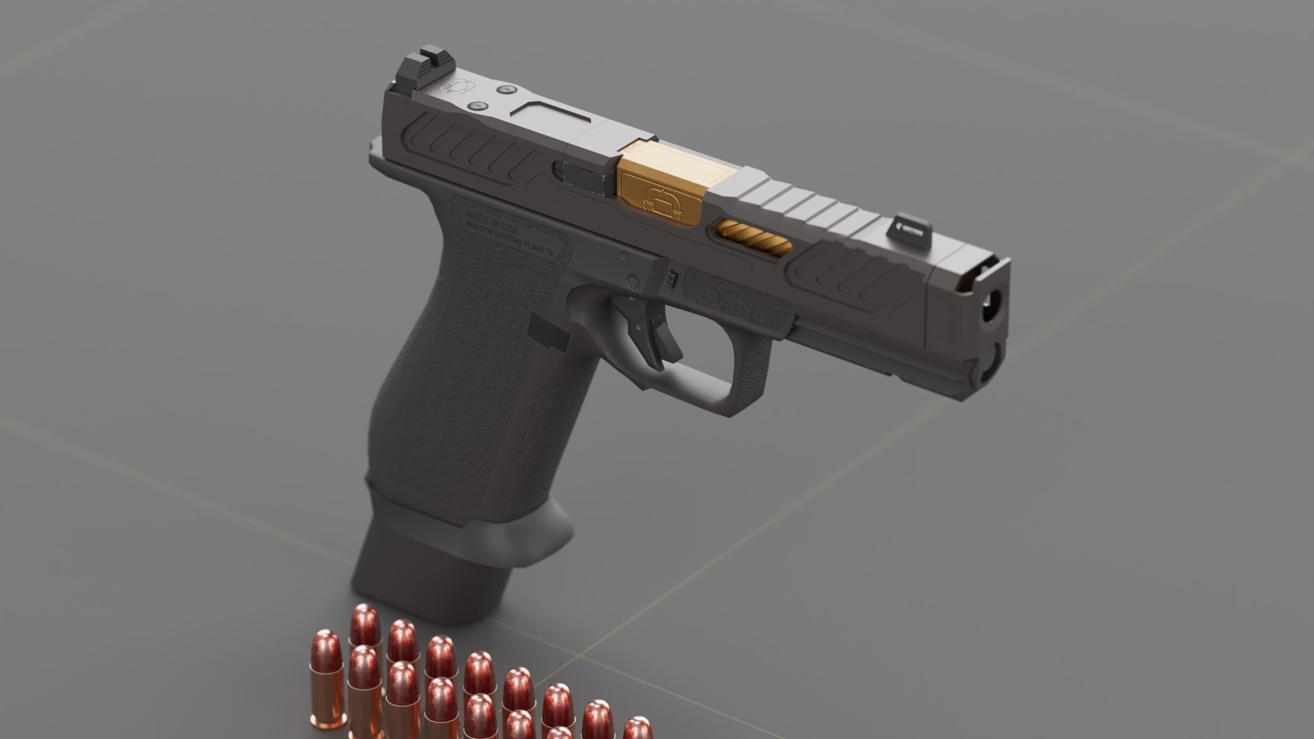Shadow Systems MR920P compensated 9mm Low-poly 3D model_4