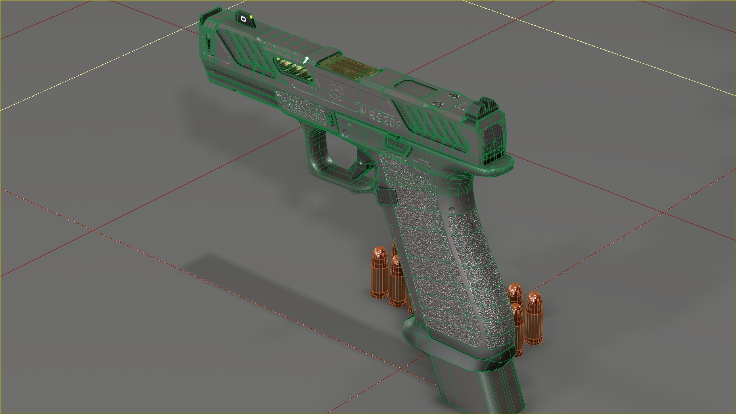 Shadow Systems MR920P compensated 9mm Low-poly 3D model_20