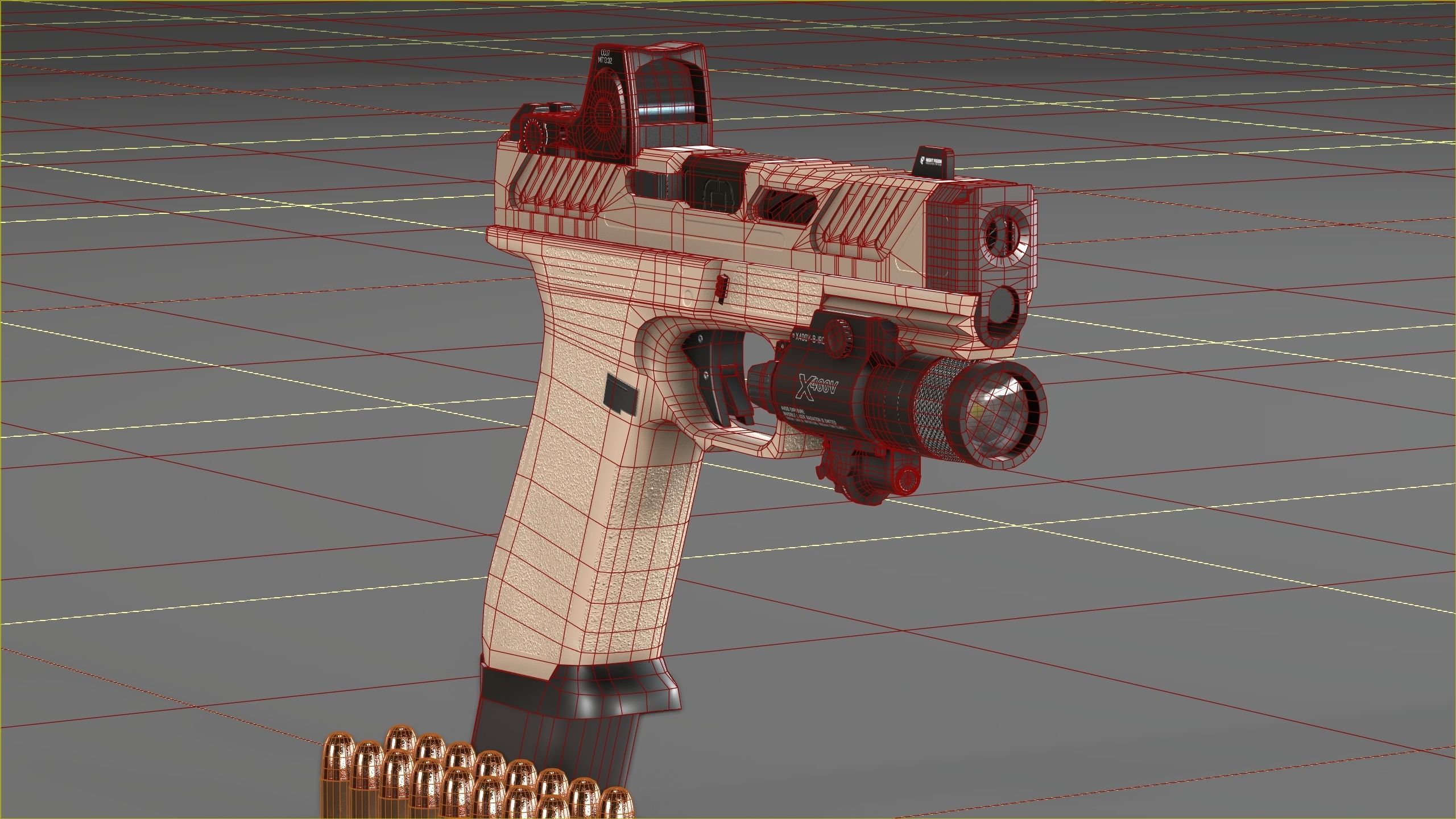 Shadow Systems MR920P compensated 9mm Low-poly 3D model_41