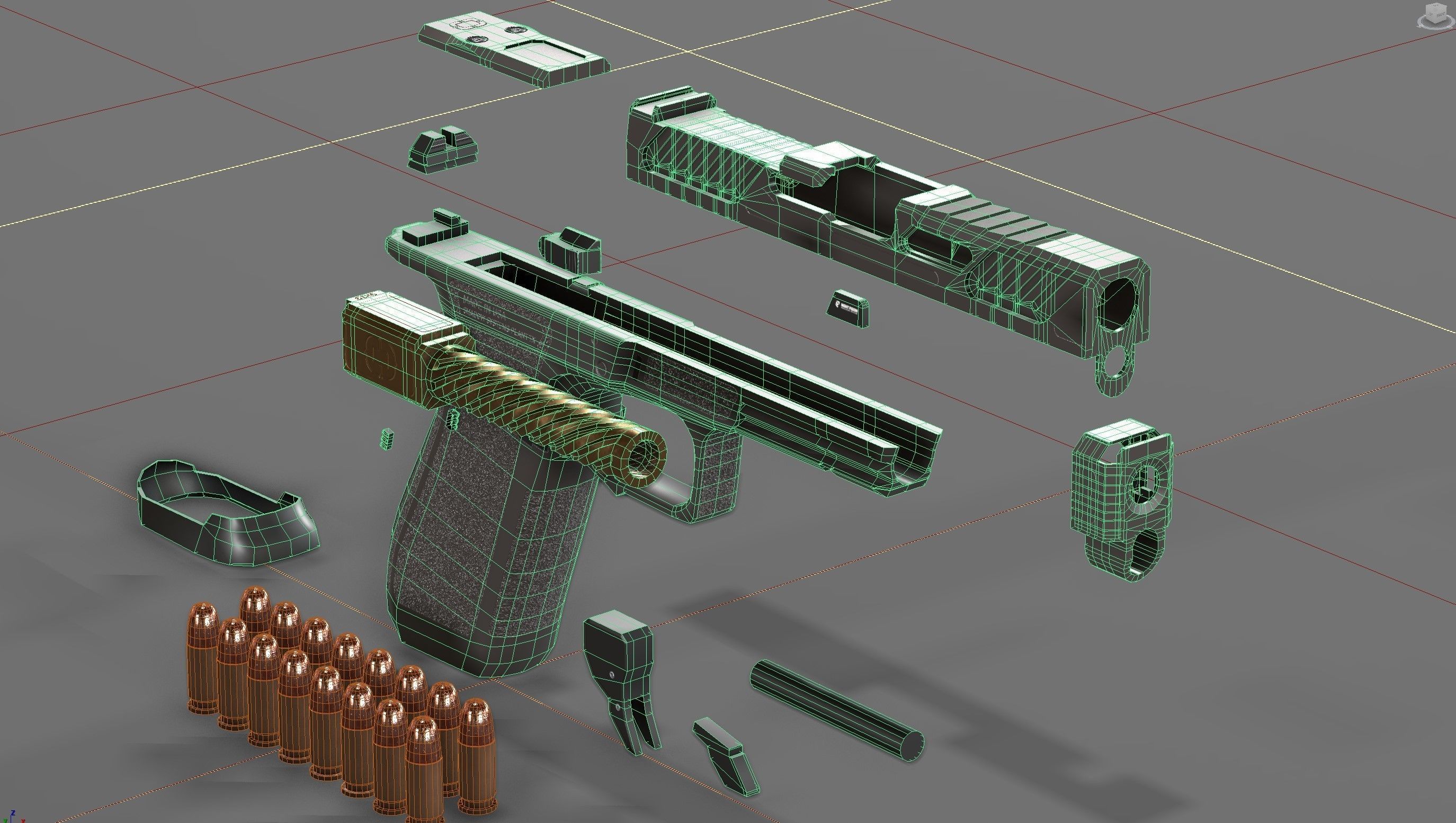 Shadow Systems MR920P compensated 9mm Low-poly 3D model_13