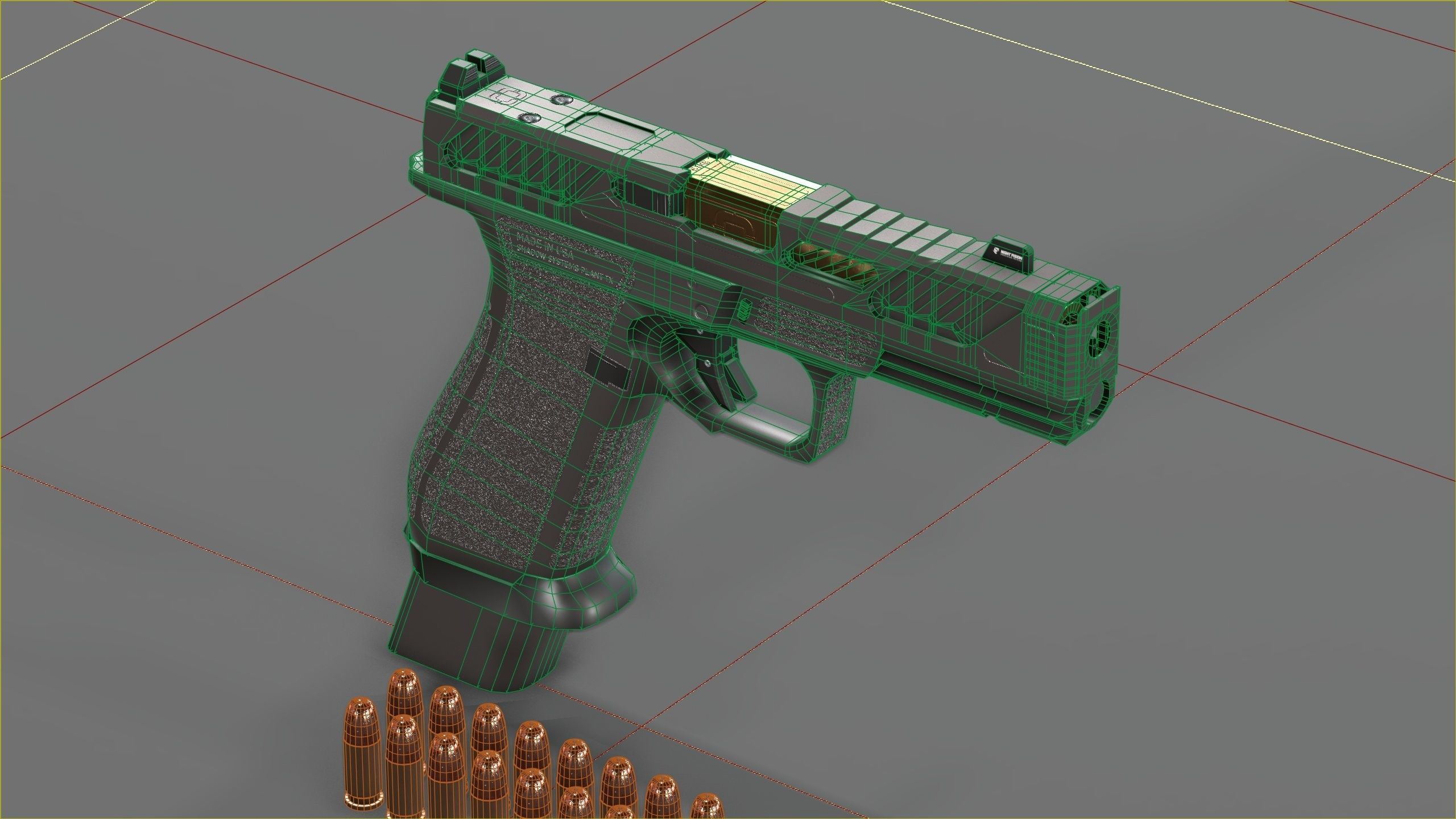 Shadow Systems MR920P compensated 9mm Low-poly 3D model_28
