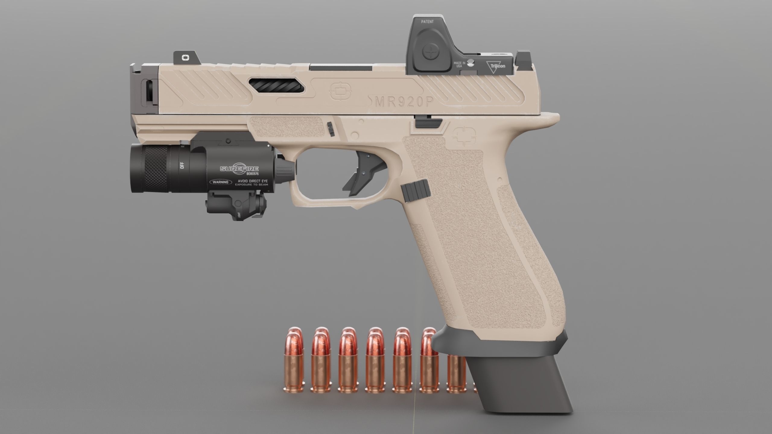Shadow Systems MR920P compensated 9mm Low-poly 3D model_12