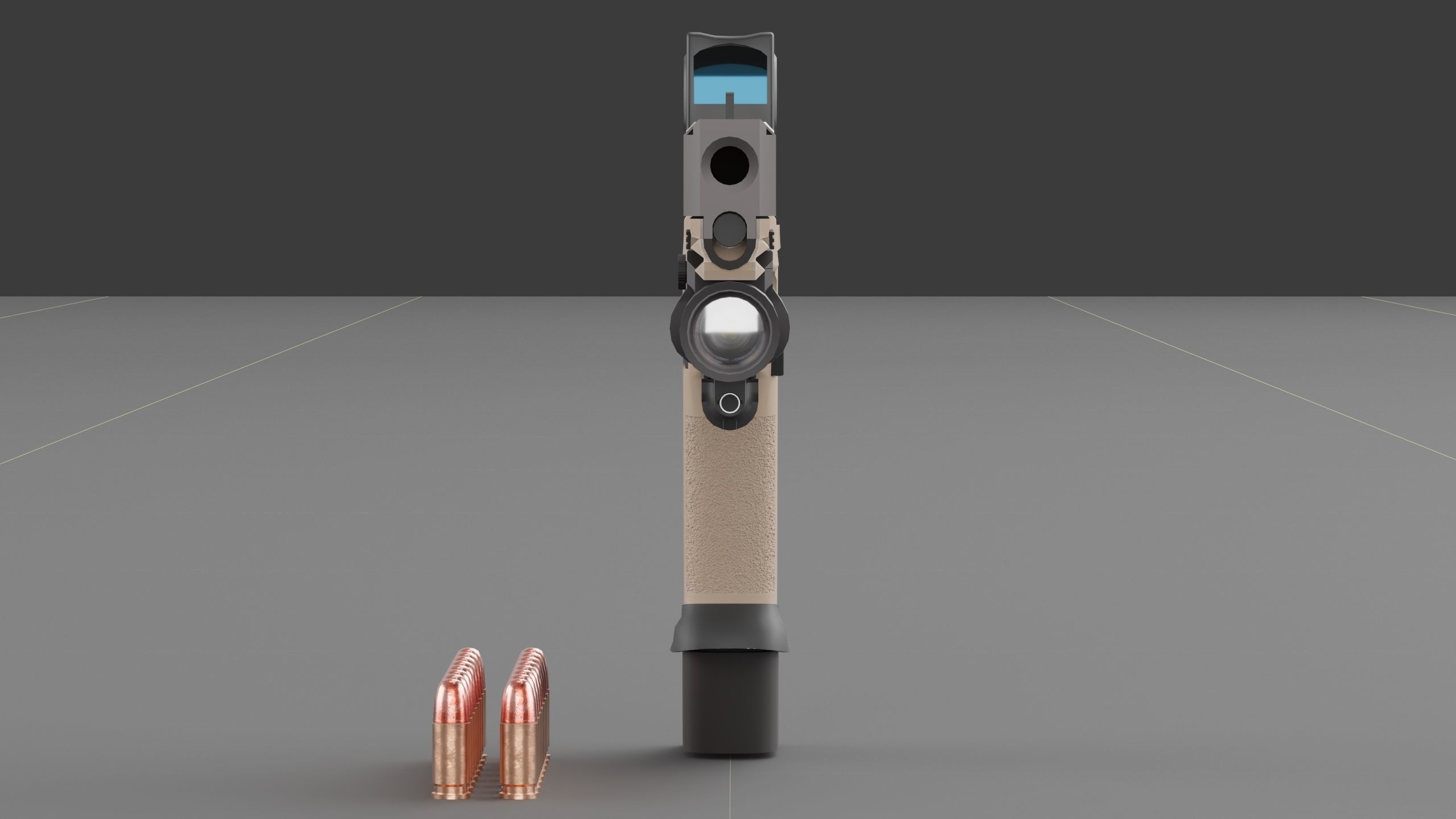 Shadow Systems MR920P compensated 9mm Low-poly 3D model_8