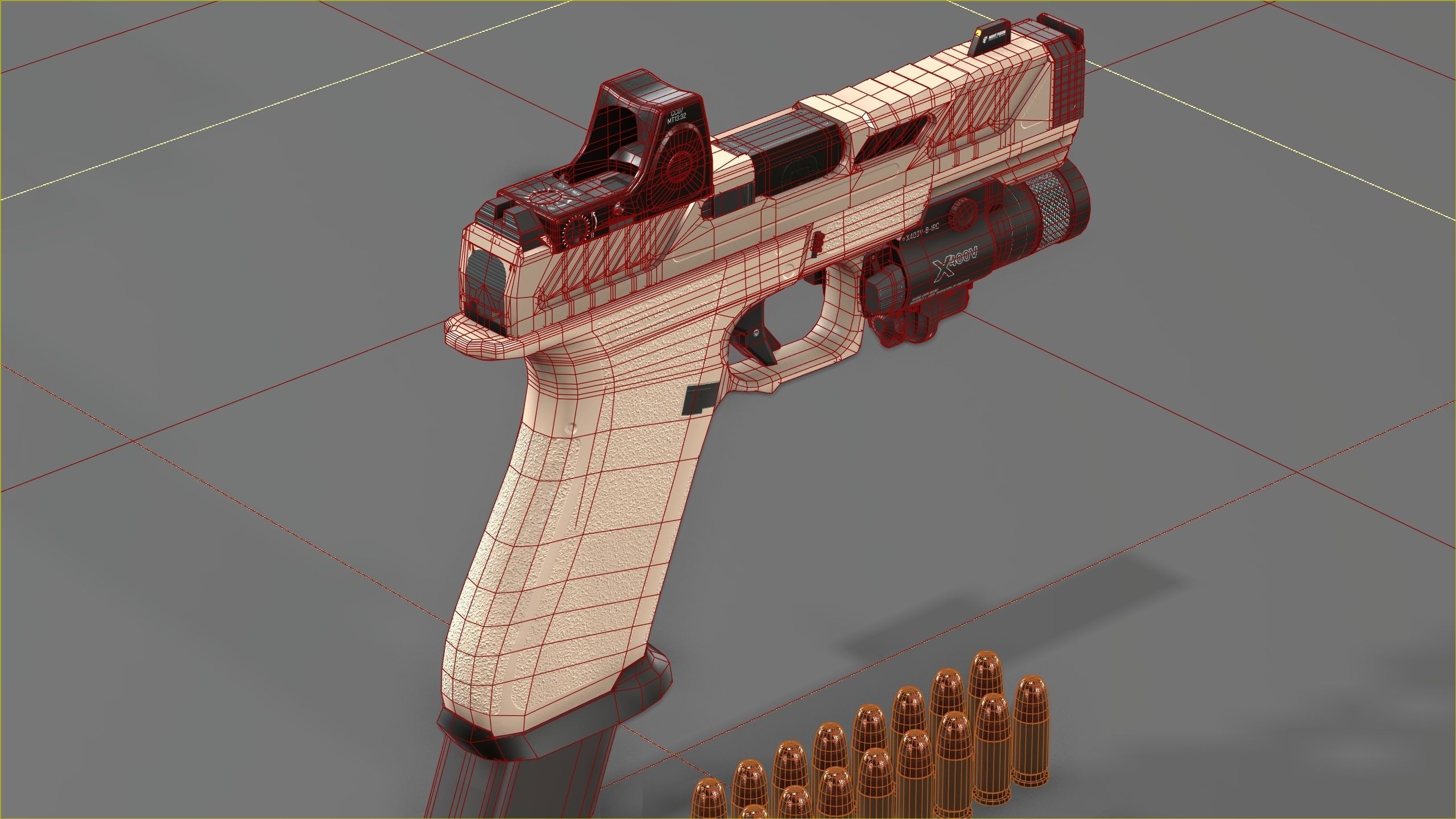 Shadow Systems MR920P compensated 9mm Low-poly 3D model_25
