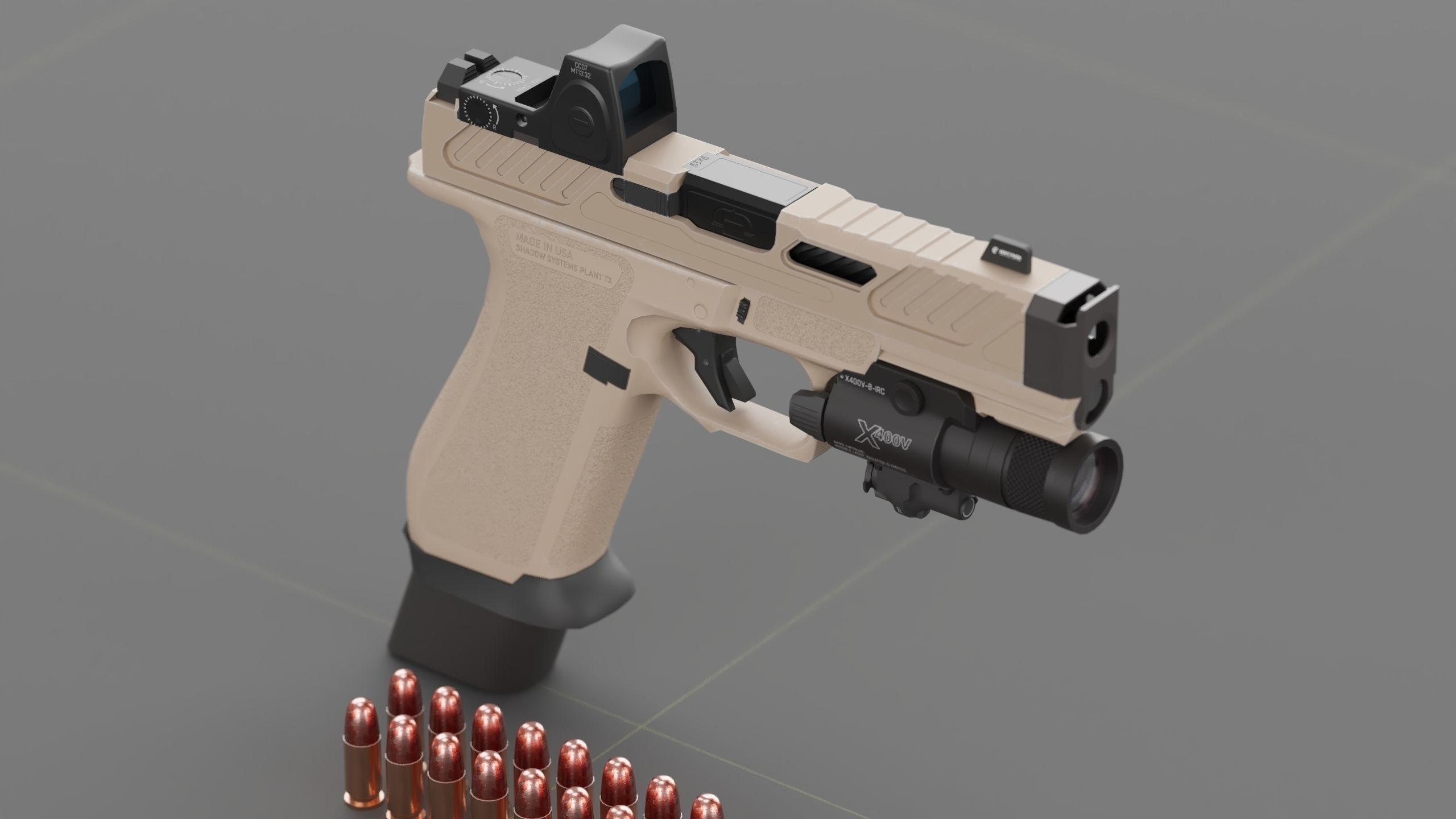 Shadow Systems MR920P compensated 9mm Low-poly 3D model_7