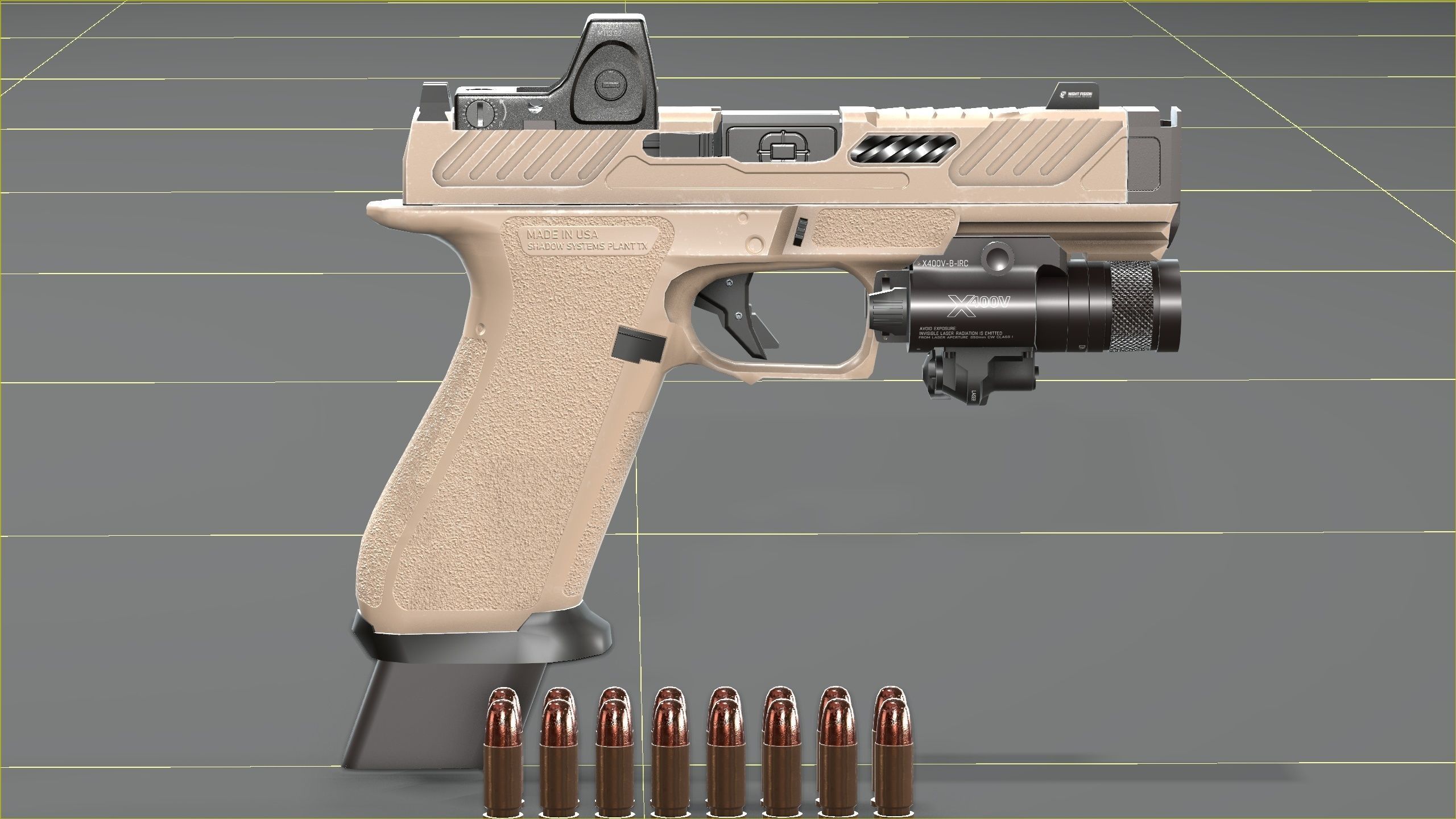 Shadow Systems MR920P compensated 9mm Low-poly 3D model_42