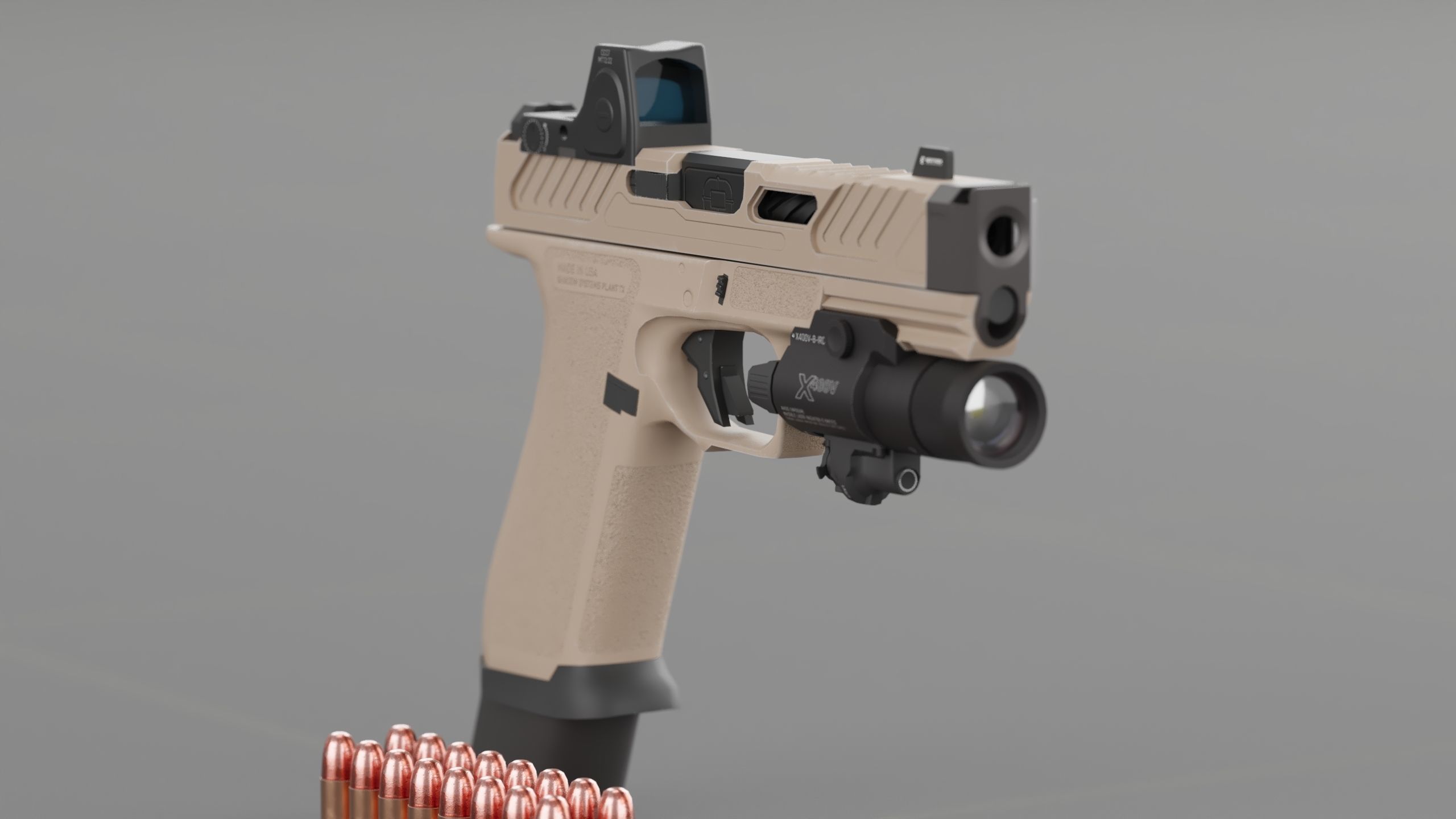 Shadow Systems MR920P compensated 9mm Low-poly 3D model_10
