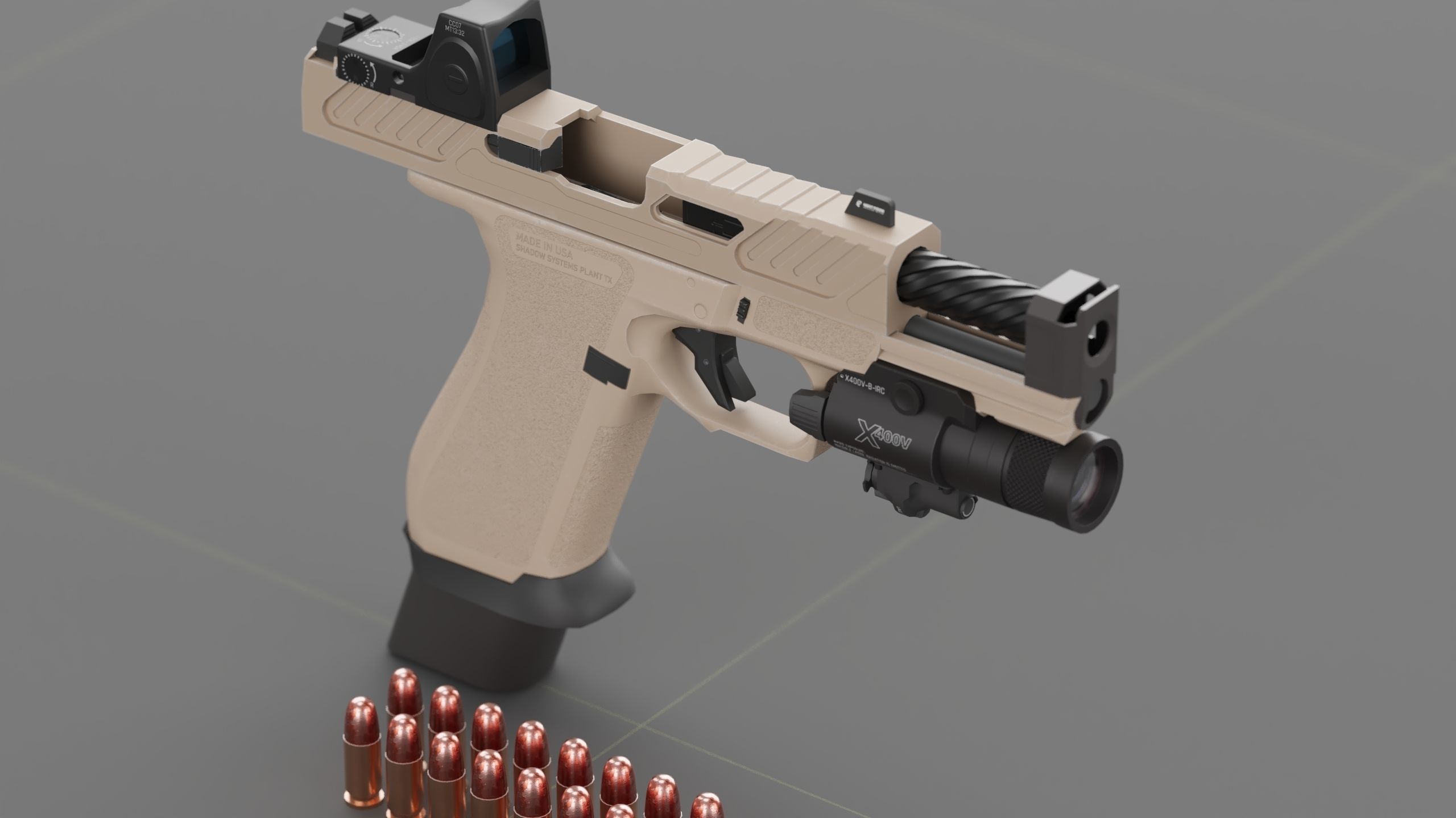 Shadow Systems MR920P compensated 9mm Low-poly 3D model_6